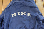 Vintage 1990s Nike Mini Swoosh Hooded Windbreaker Jacket Men's Large