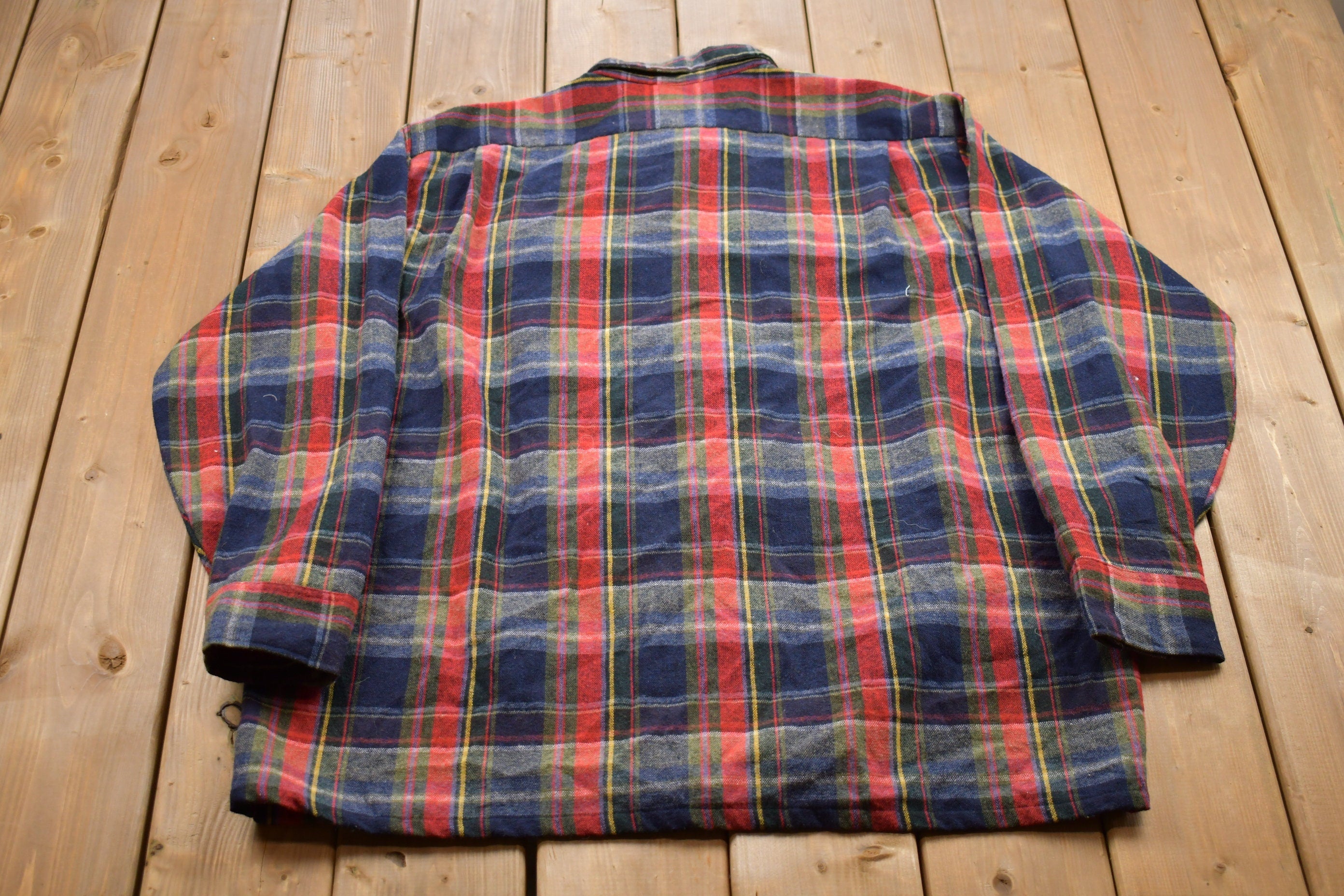 Vintage 1990s Above Average Plaid Flannel Button Up Shirt