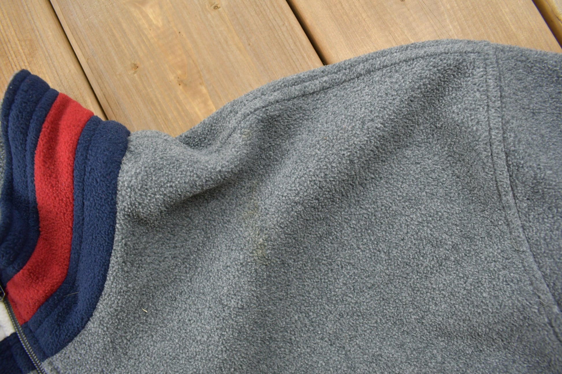 Vintage 1990s Tommy Hilfiger Flag Collar Quarter Zip Fleece Sweater  Vintage Tommy  90s Sweater  Streetwear  Athleisure  Hilfiger