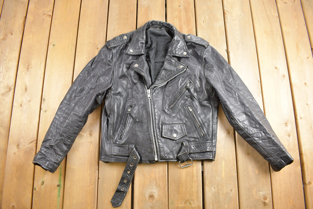 Vintage 1990s Leather Biker Jacket