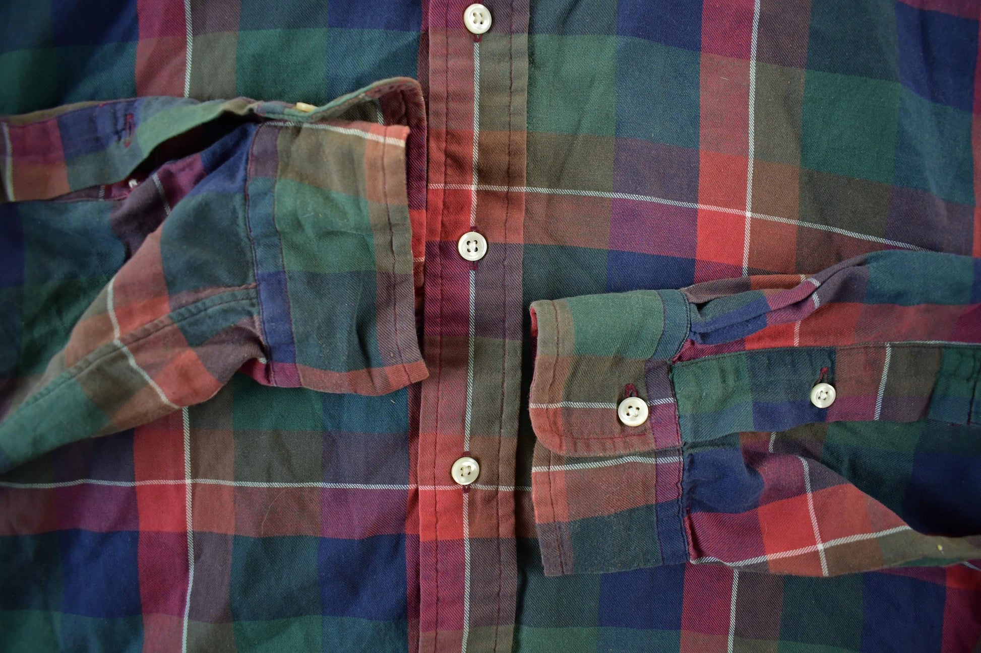 Vintage 1990s Polo Ralph Lauren Plaid Flannel Button Up Shirt