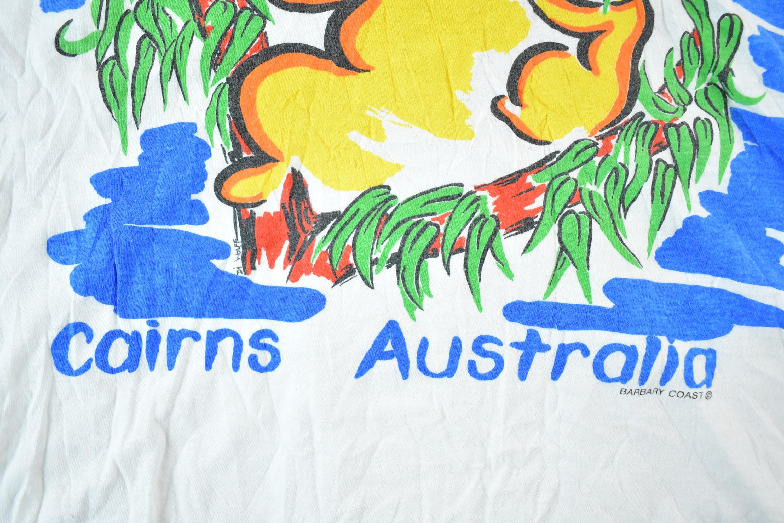 Vintage 1990s Cairns Australia Koala Souvenir T-Shirt Mens L