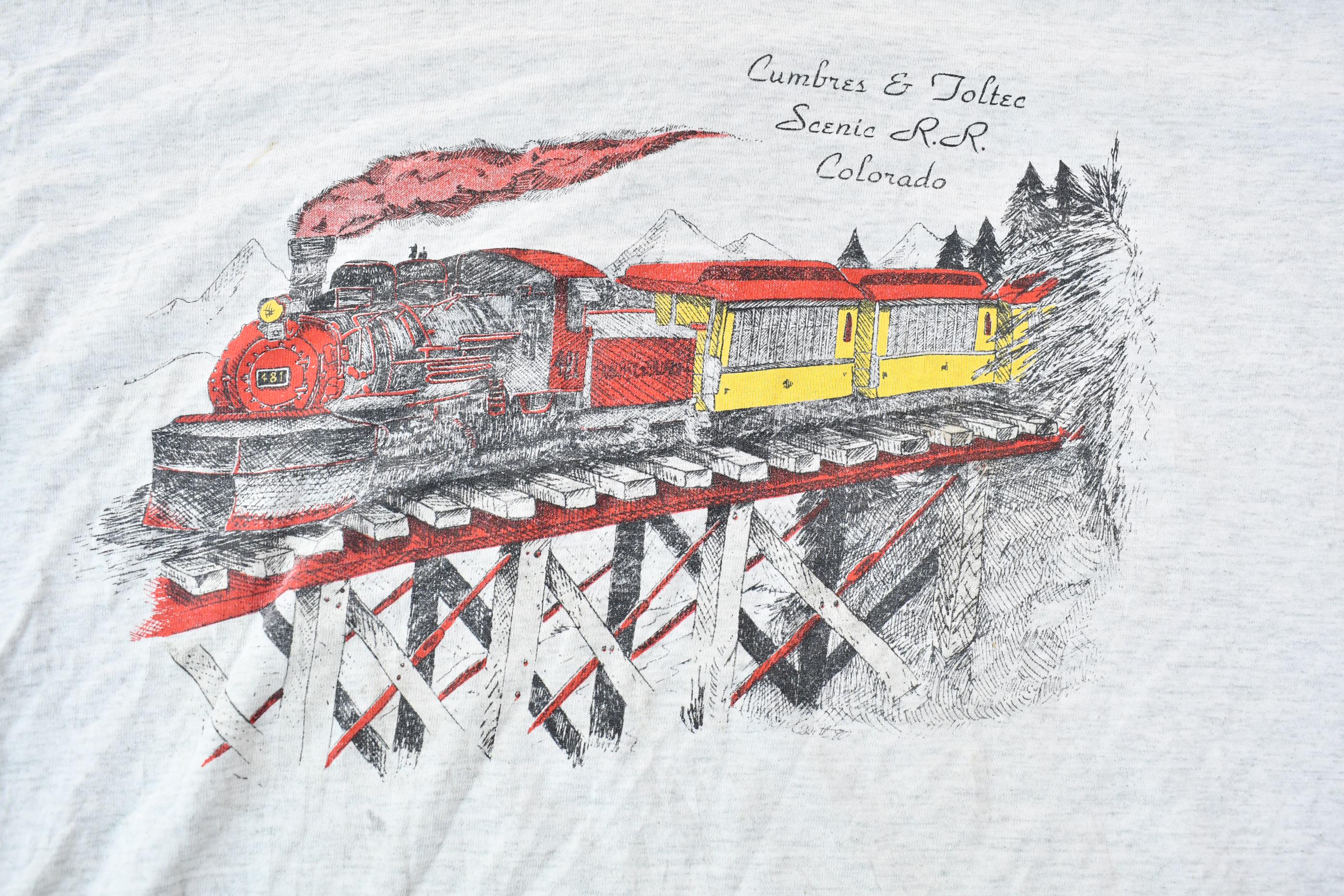 Vintage 1990s Cumbres and Toftee Scenic Railroad Souvenir Colorado Single Stitch Travel T-Shirt