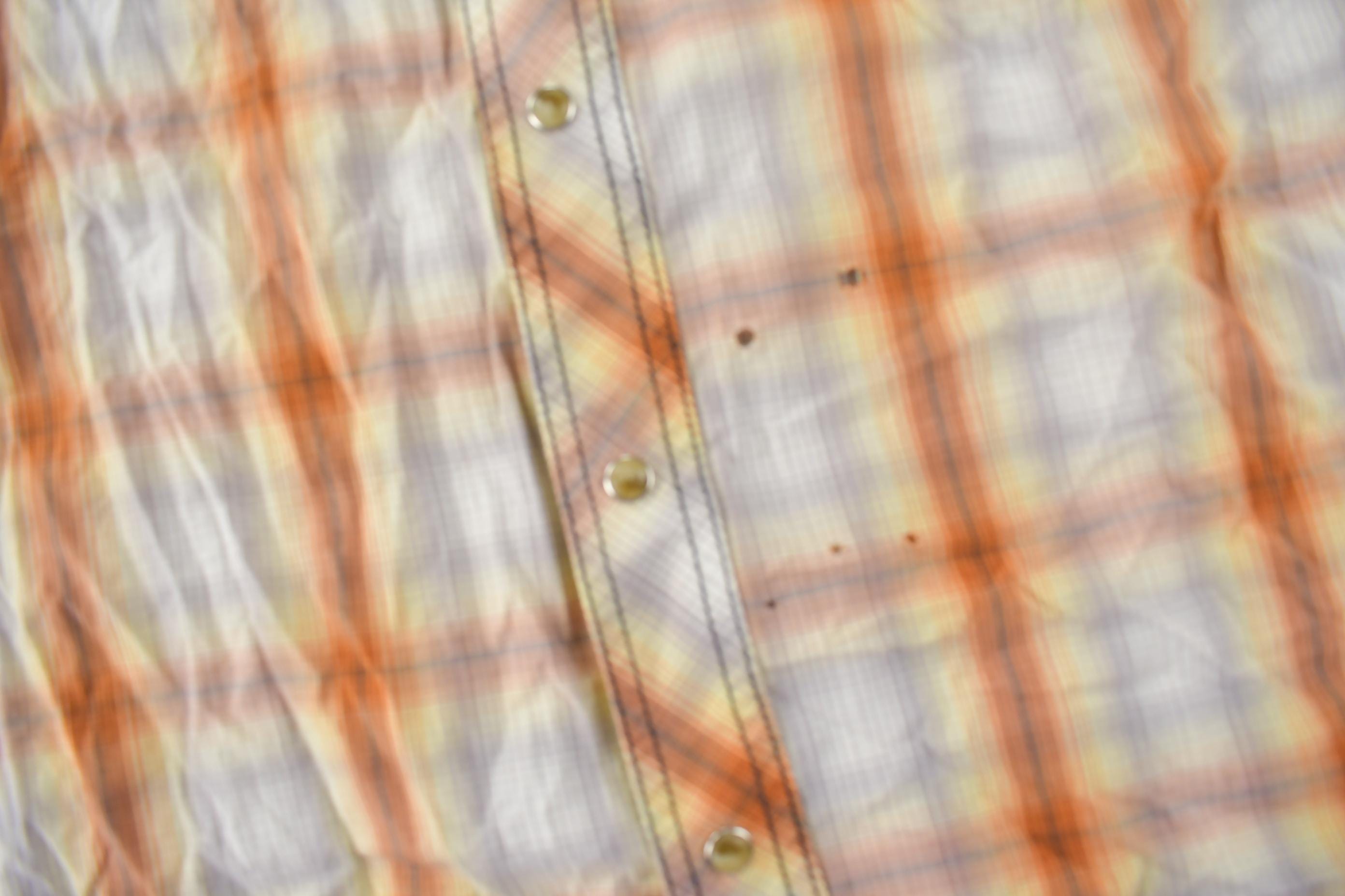 Vintage 1990s Wrangler Western Shirts Pearl Snap Short Sleeve Plaid Button Up Shirt Size XLT