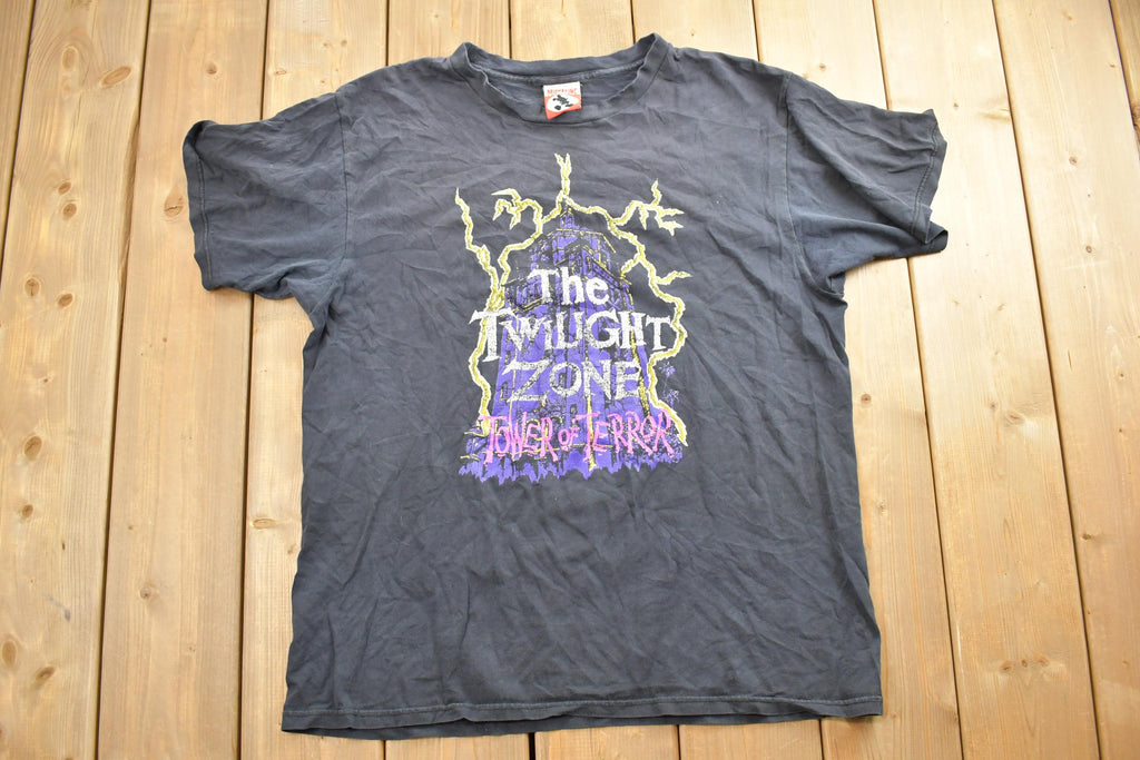 Vintage 1990s The Twilight Zone Tower Of Terror Disneyland Promo T-Shirt  90s Graphic Tee  Vintage Mickey Mouse  Made In USA