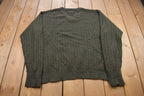 Vintage 1990s Pendleton 100% Lambswool Cable Knitted Crewneck Sweater