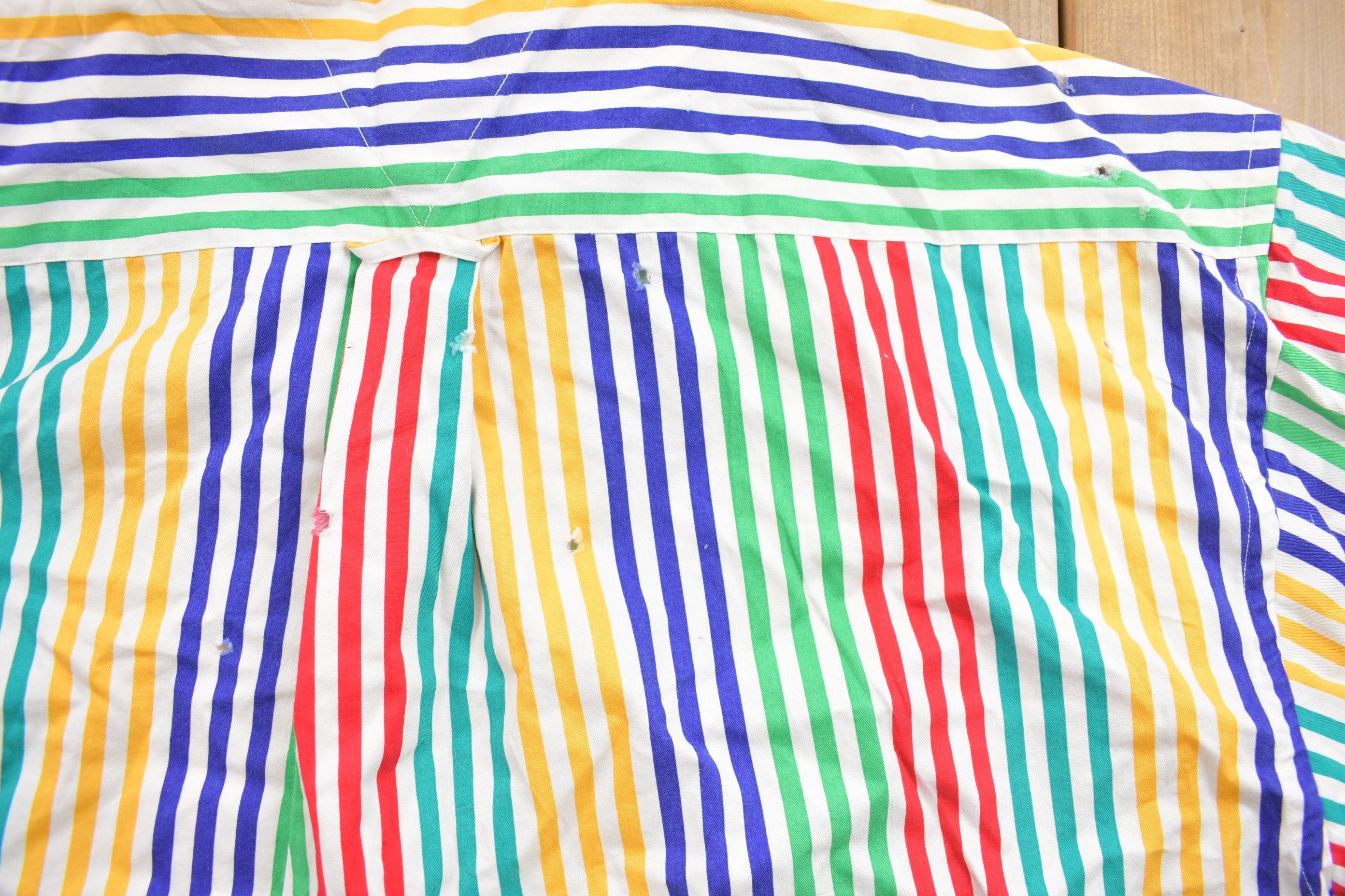 Vintage 1990s Vertical Striped Button Up Shirt