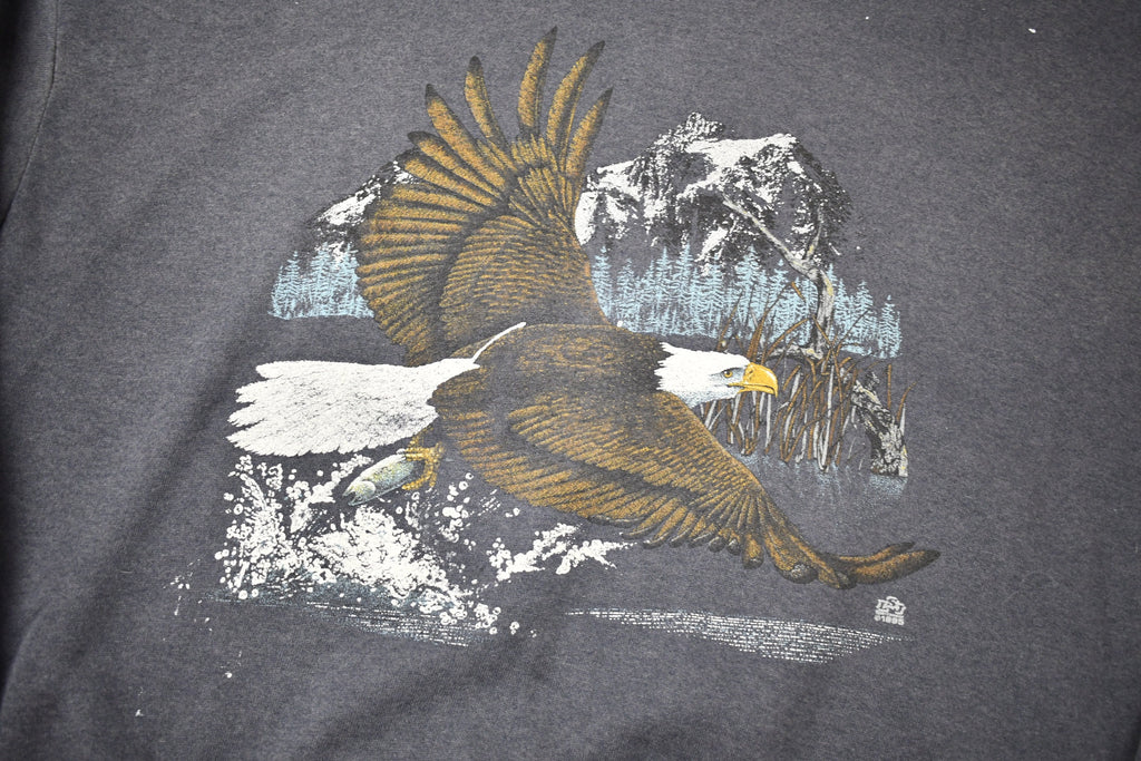 Vintage 1995 American Wilderness Bald Eagle Graphic Crewneck Sweatshirt