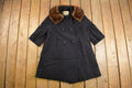 Vintage 1980s Robertsons Fleetwood Fur Collar Over Coat
