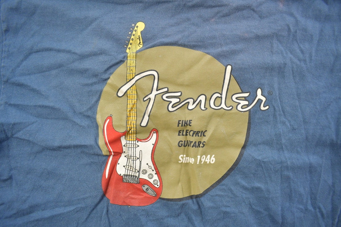 Vintage 1990s Fender Guitars Graphic T Shirt