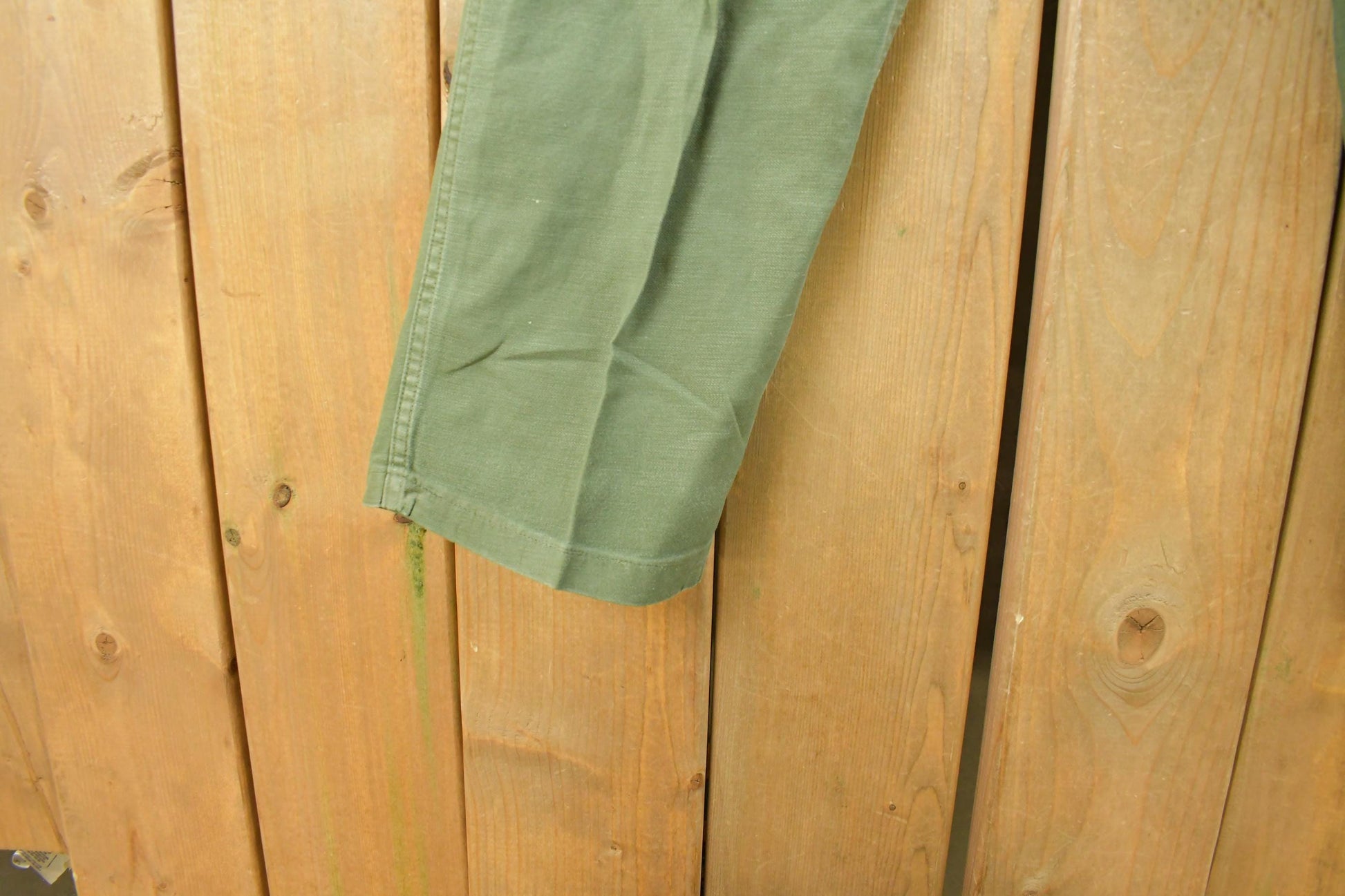 Vintage 1980s Military OG-107 Starched Sateen Fatigue Pants Men's 31 x 32