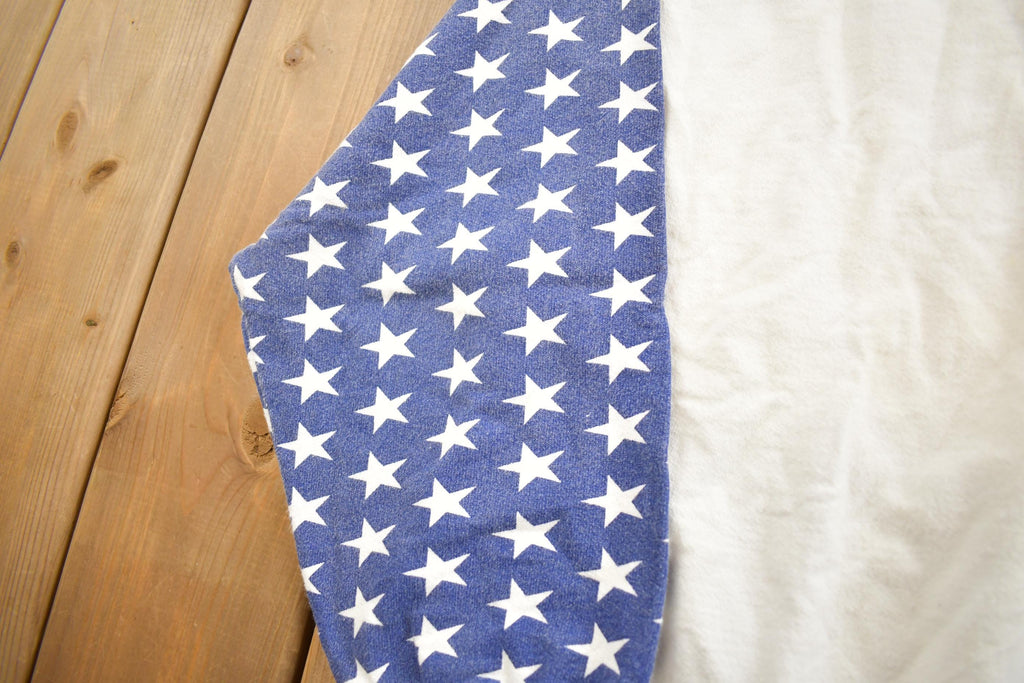 Vintage 1990s American Flag LA Sportswear Blank Crewneck Sweatshirt Made In USA