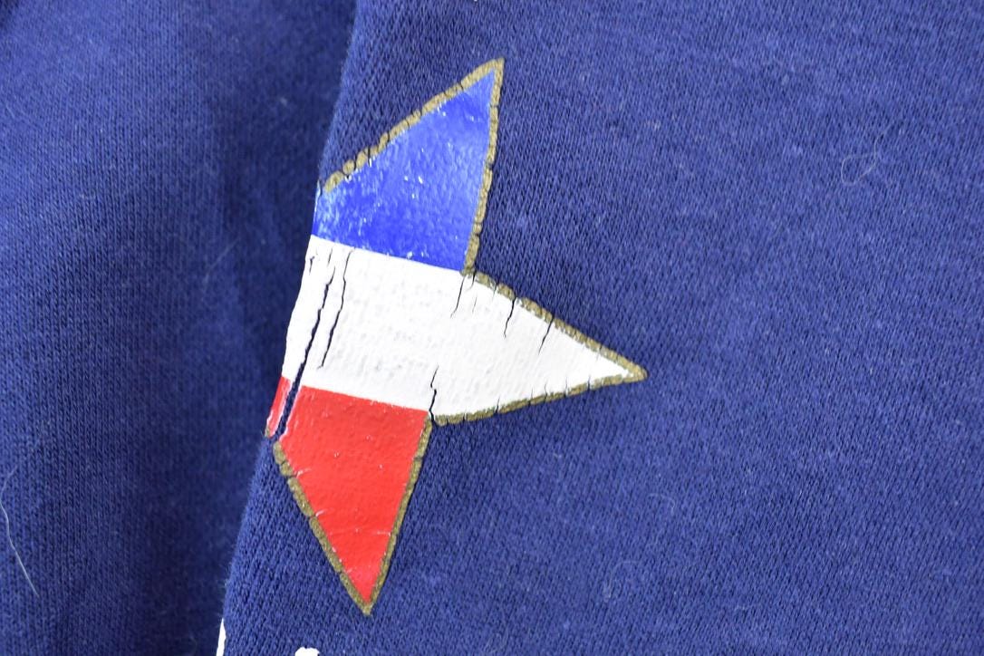 Vintage 1990s Express France Sport Quarter Zip Mock Neck Sweatshirt
