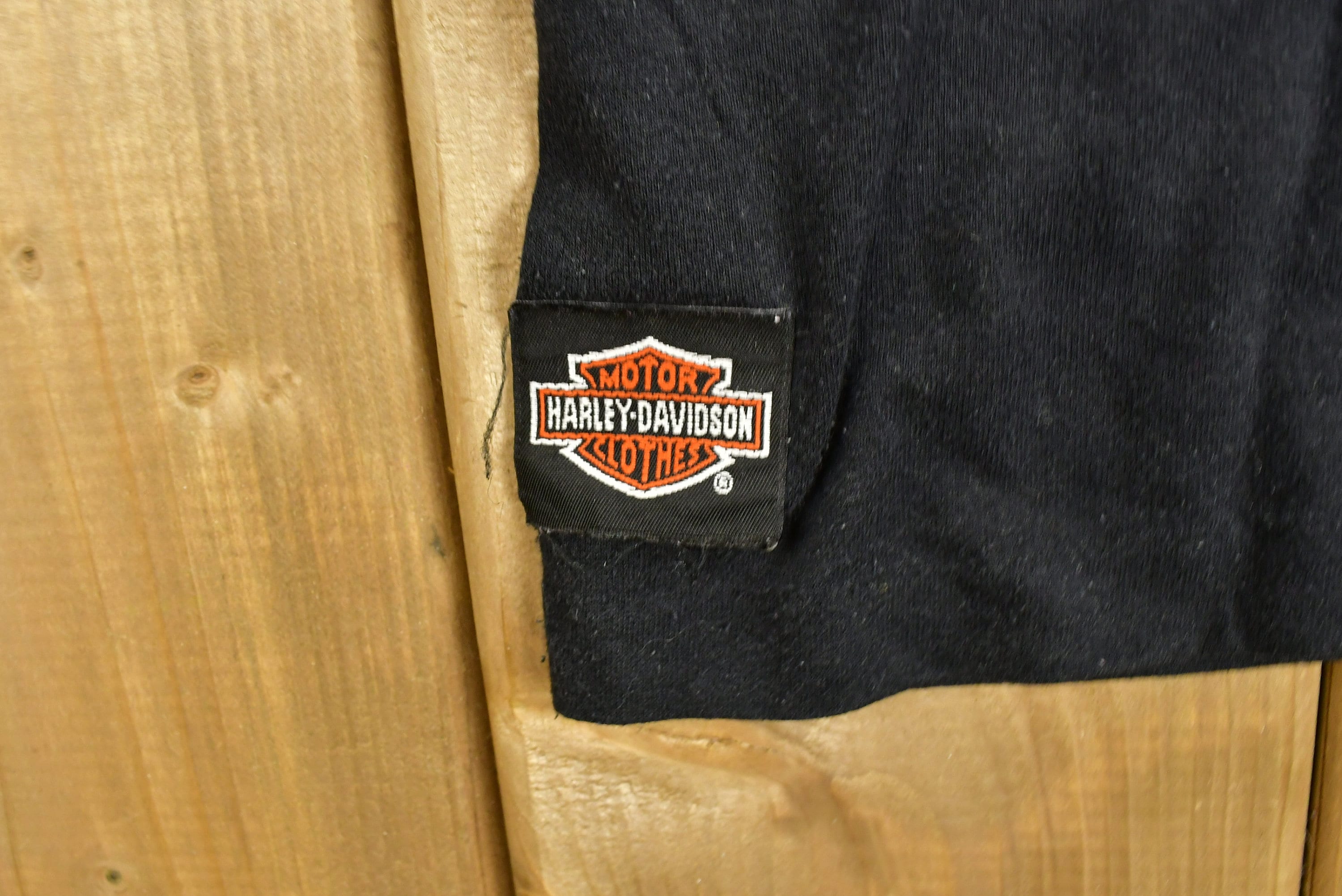 Vintage 1992 Harley Davidson Motorcycles Sturgis Rally 3D Emblem T-Shirt