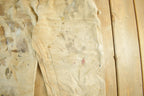 Vintage 1990s Carhartt Paint Distressed Double Knee Denim Work Jeans Adult 34 x 29