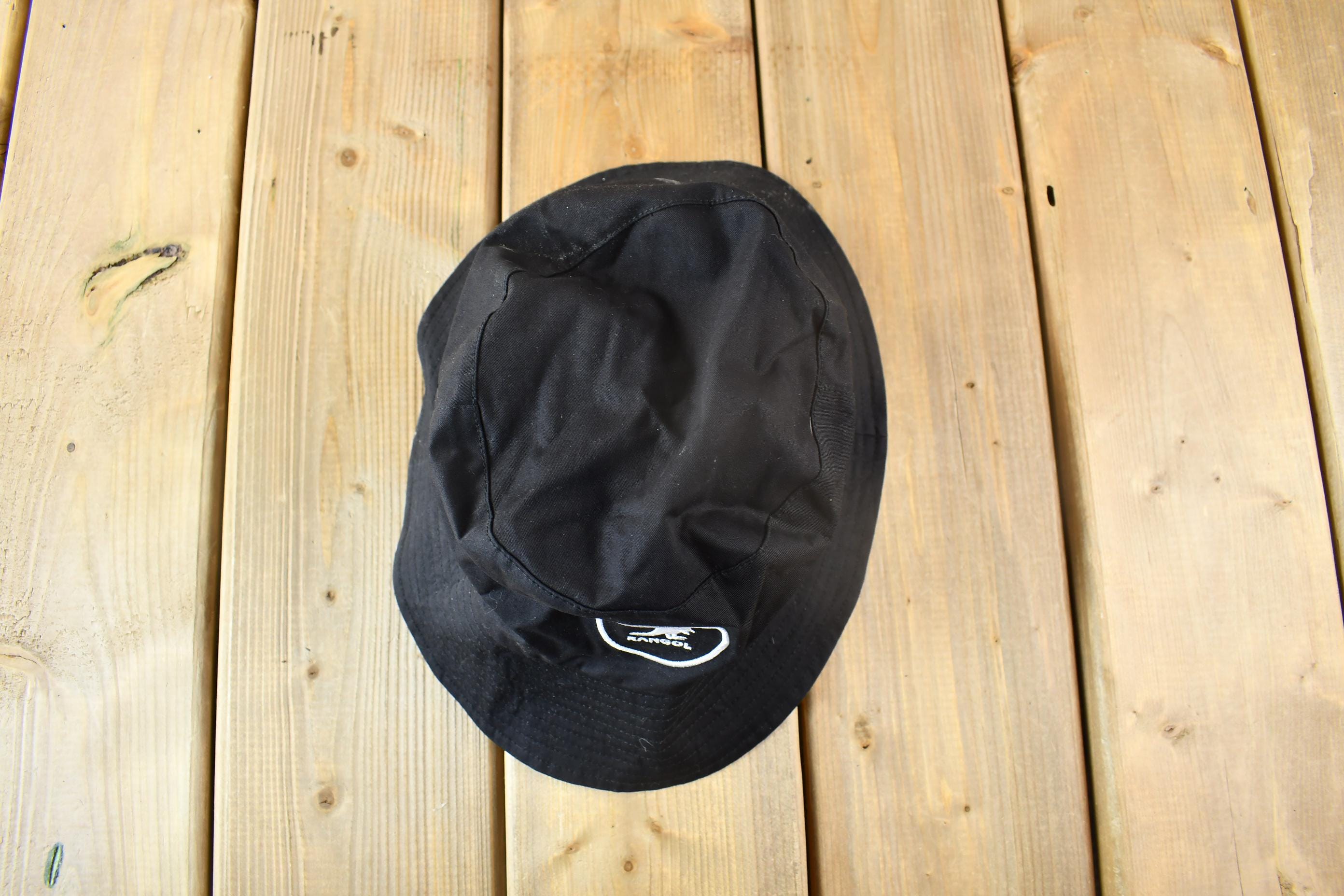 Vintage 1990s Kangol Cotton Bucket Hat / 90s Hat / Vintage Kangol Cap / Size XL