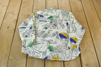 Vintage 1990s ESpirit Kids Abstract City Pattern Button Up Shirt