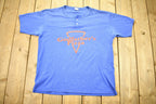 Vintage 1990s Godfather's Pizza Graphic Henley T-Shirt
