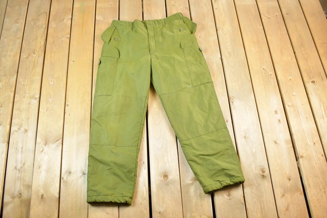 Vintage 1990s Army Nylon Cargo Pants Size 38 x 28