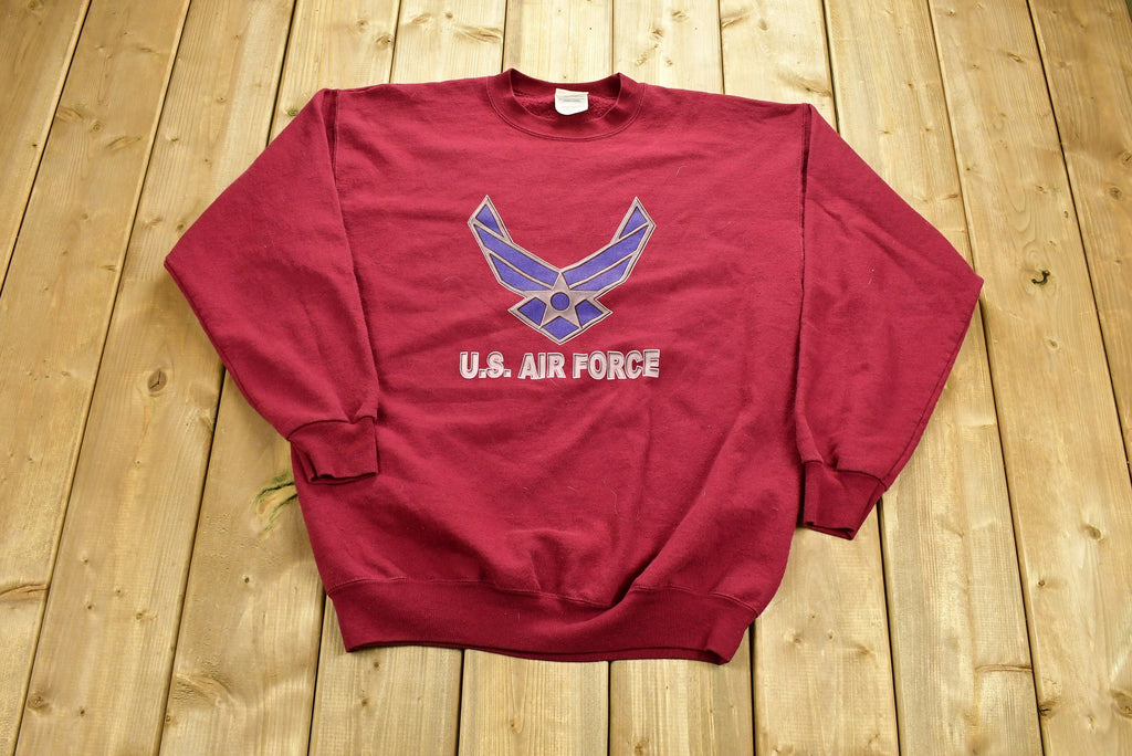 Vintage 1990s Air Force Graphic Crewneck Sweatshirt