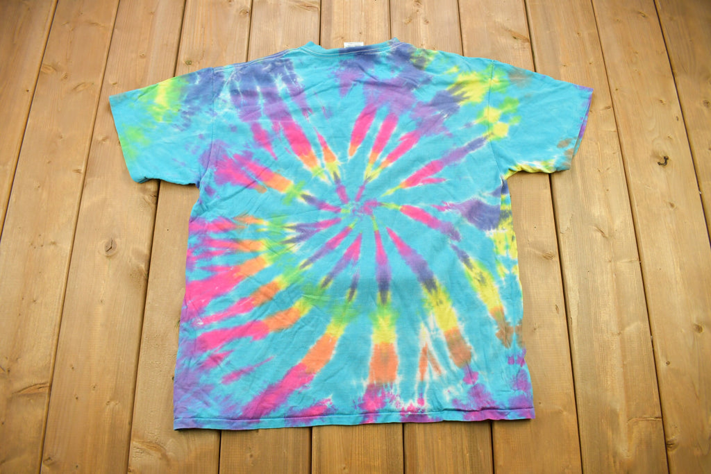 Vintage 1990s Merrill Lynch Investment Management Graphic Tie Dye T Shirt