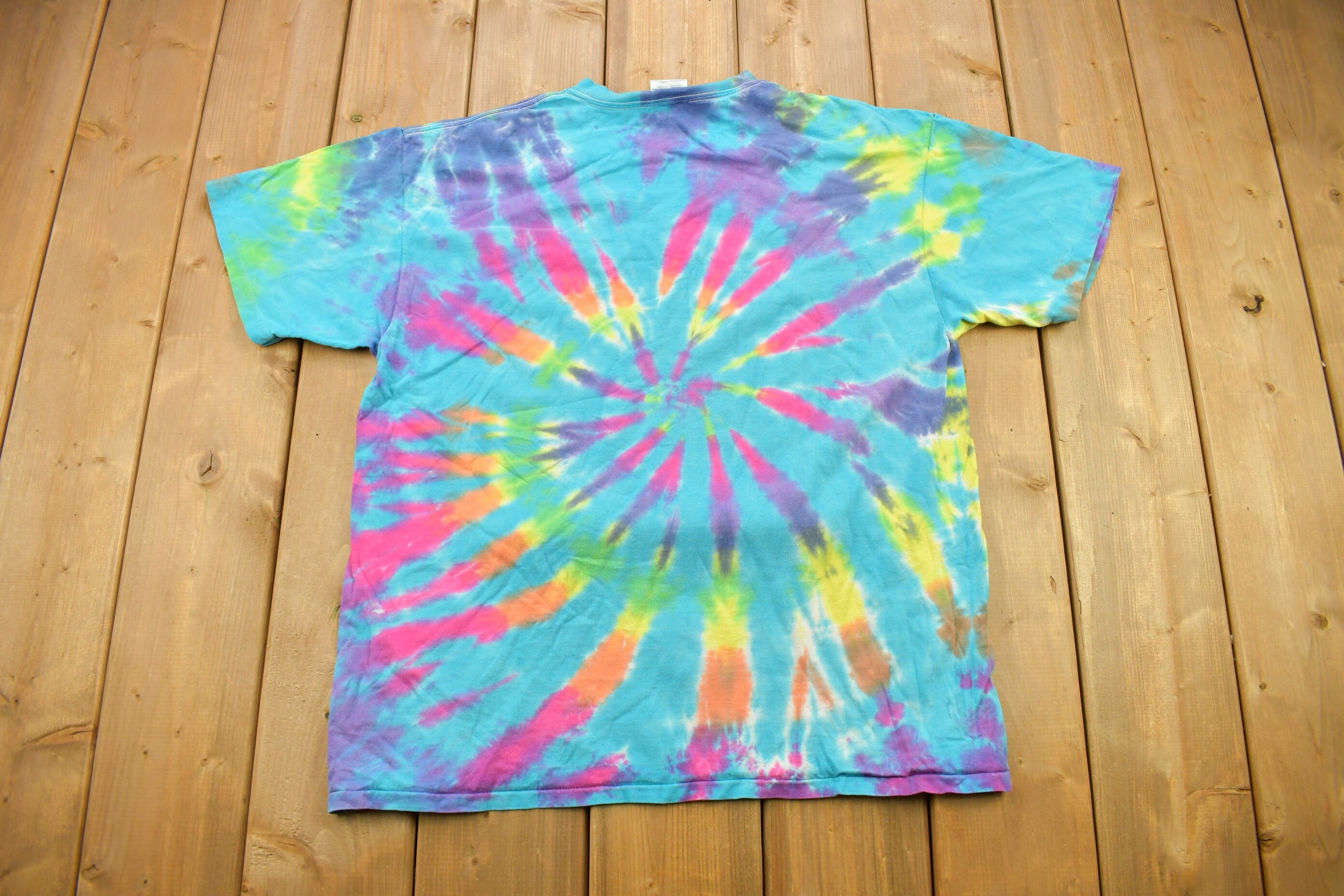 Vintage 1990s Merrill Lynch Investment Management Graphic Tie Dye T Shirt