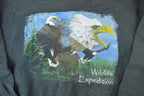 Vintage 1990s Wildlife Expedition Bald Eagle FAB Outdoorsman Crewneck Sweatshirt