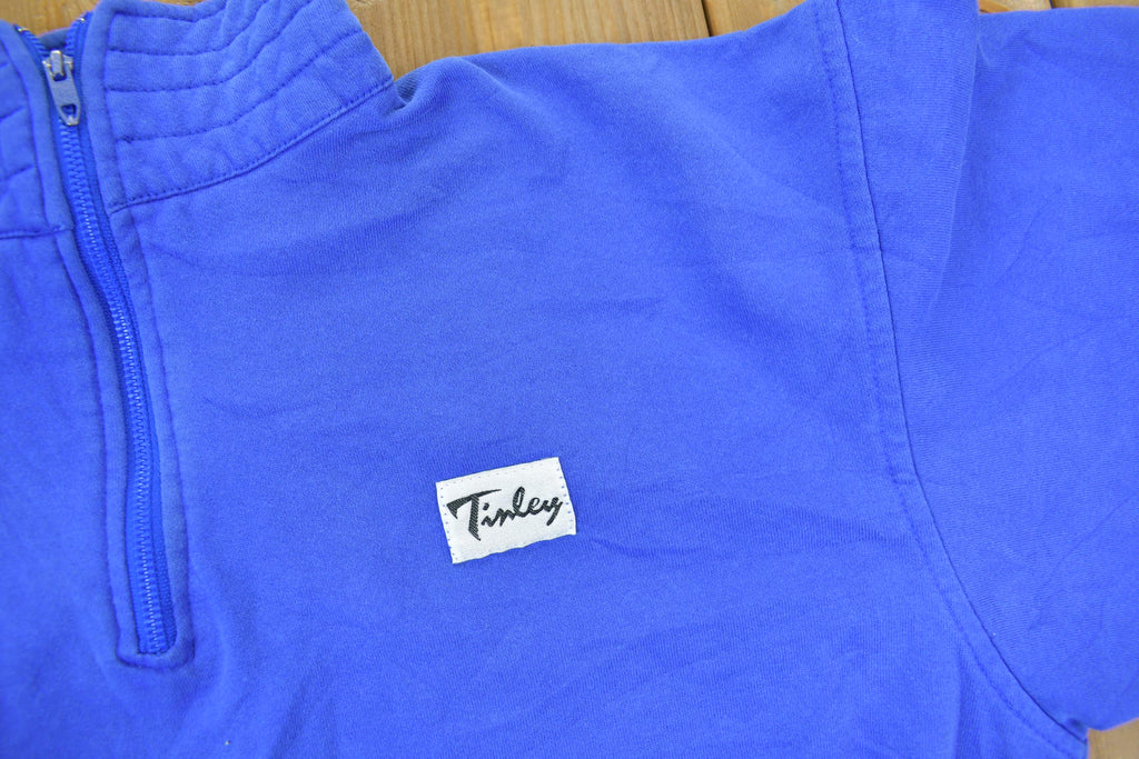 Vintage 1990s Tinley Light Blue Crewneck Sweatshirt Made In USA
