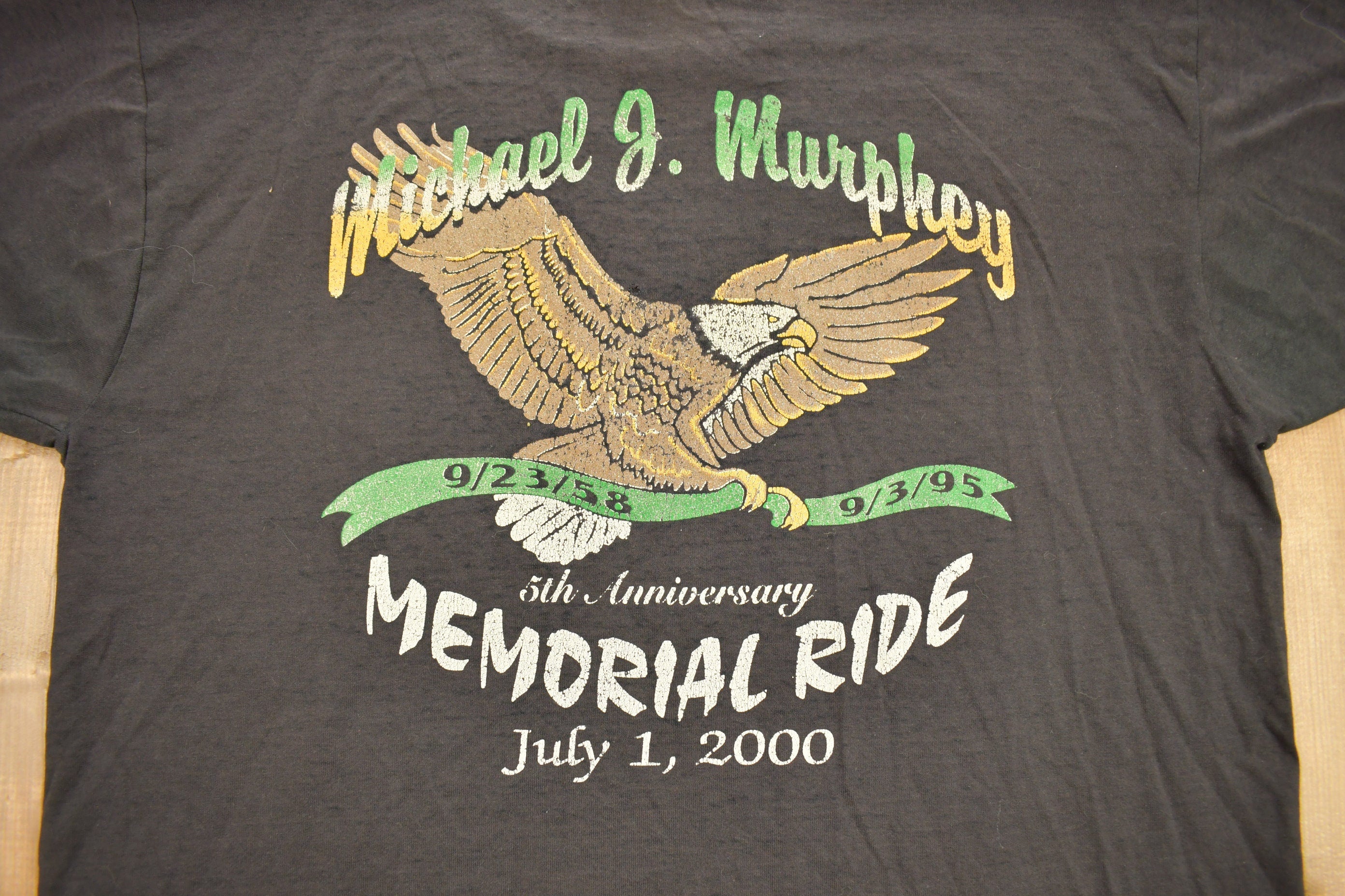 Vintage 2000 Michael J Murphey Memorial Ride Graphic T-Shirt