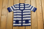 Vintage 1960s Roylon Lady Anne Knit Women's Button Up Shirt