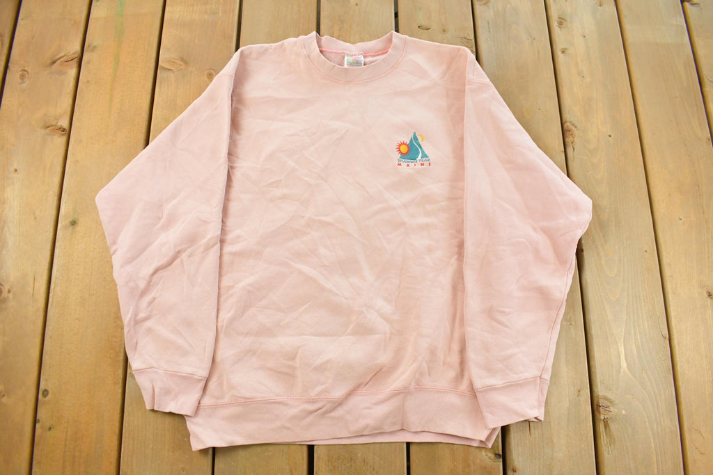 Vintage 1990s Maine Shawnee Peak Crewneck Sweatshirt Men's Large