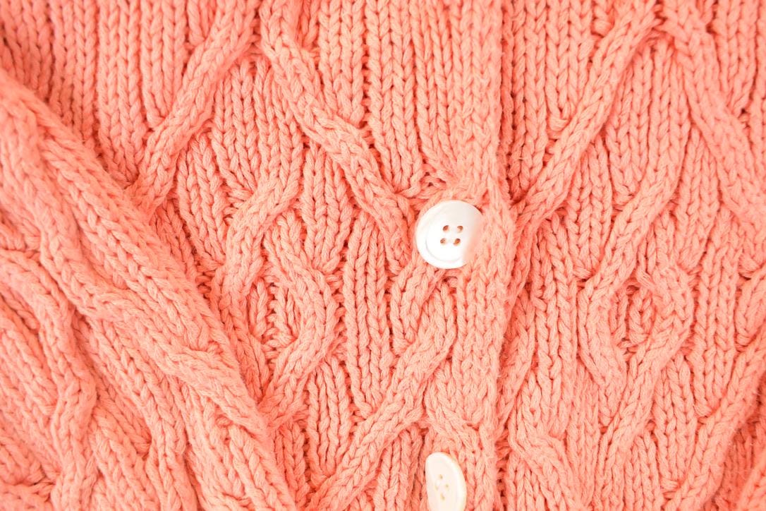 Vintage 1990s Doncaster Sport Cable Knit Cardigan Sweater Women's M  Preppy Knit Cardigan  Fancy Knit Vintage Cardigan