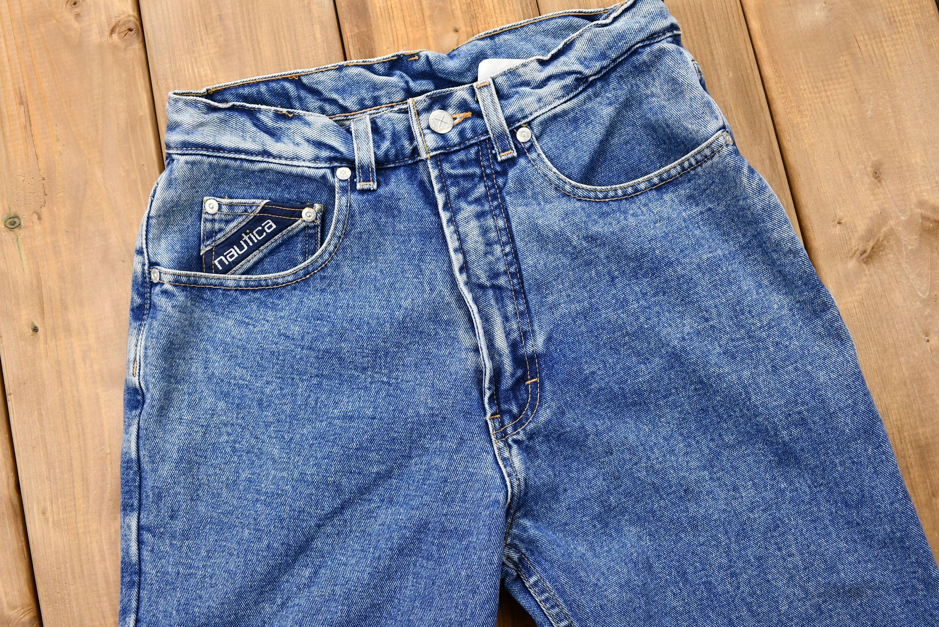 Vintage 1990s Nautica Mid-Wash Relaxed Fit Mom Jeans