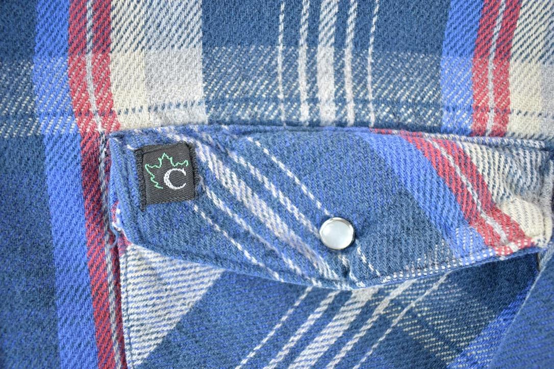 Vintage 1990's Codet Plaid Button Up Western Shirt Made In USA
