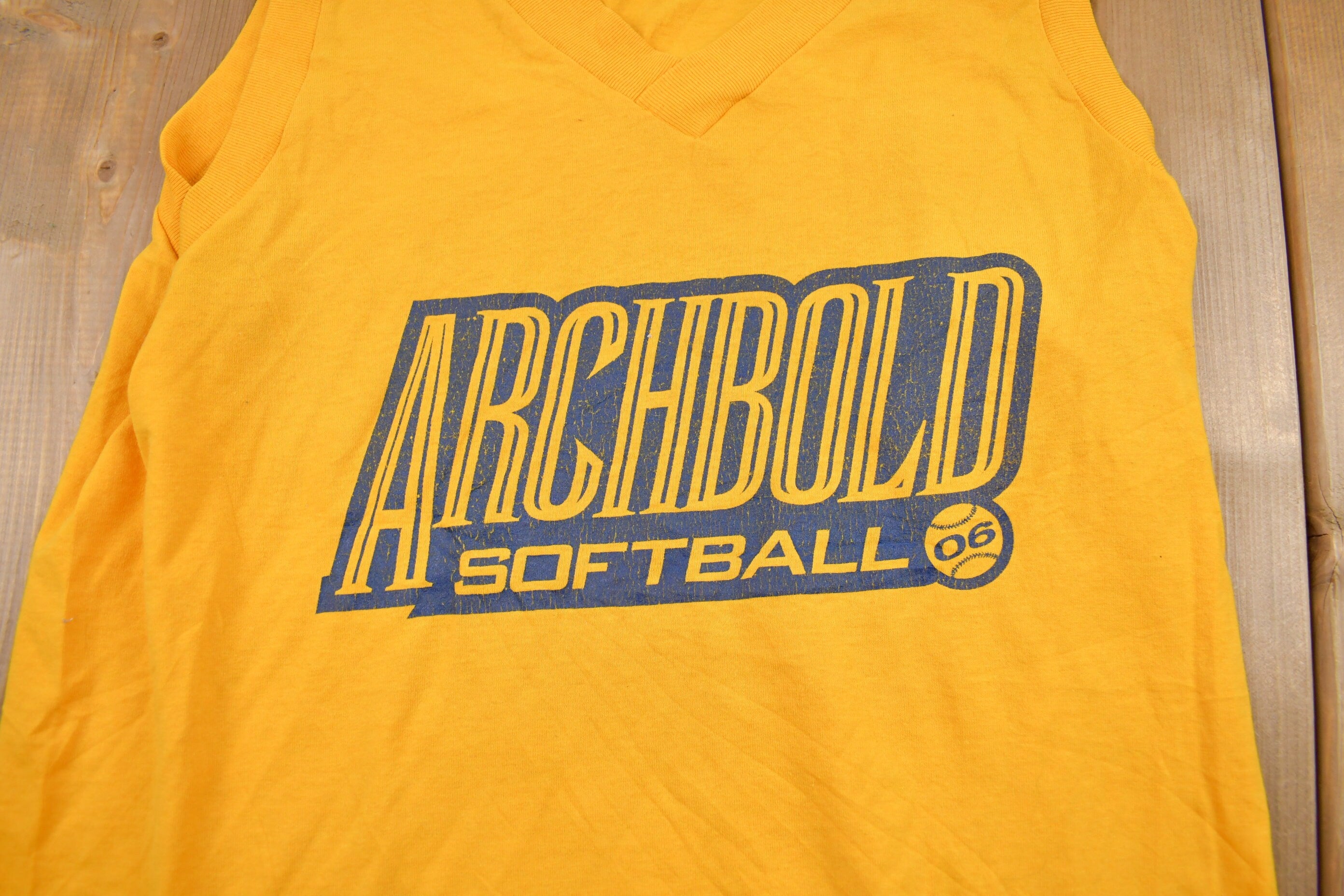 Vintage 1990s Archbold Softball Graphic Tank Top