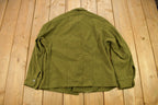 Vintage 1940s WW2 Wool Button Up Infantry Shirt