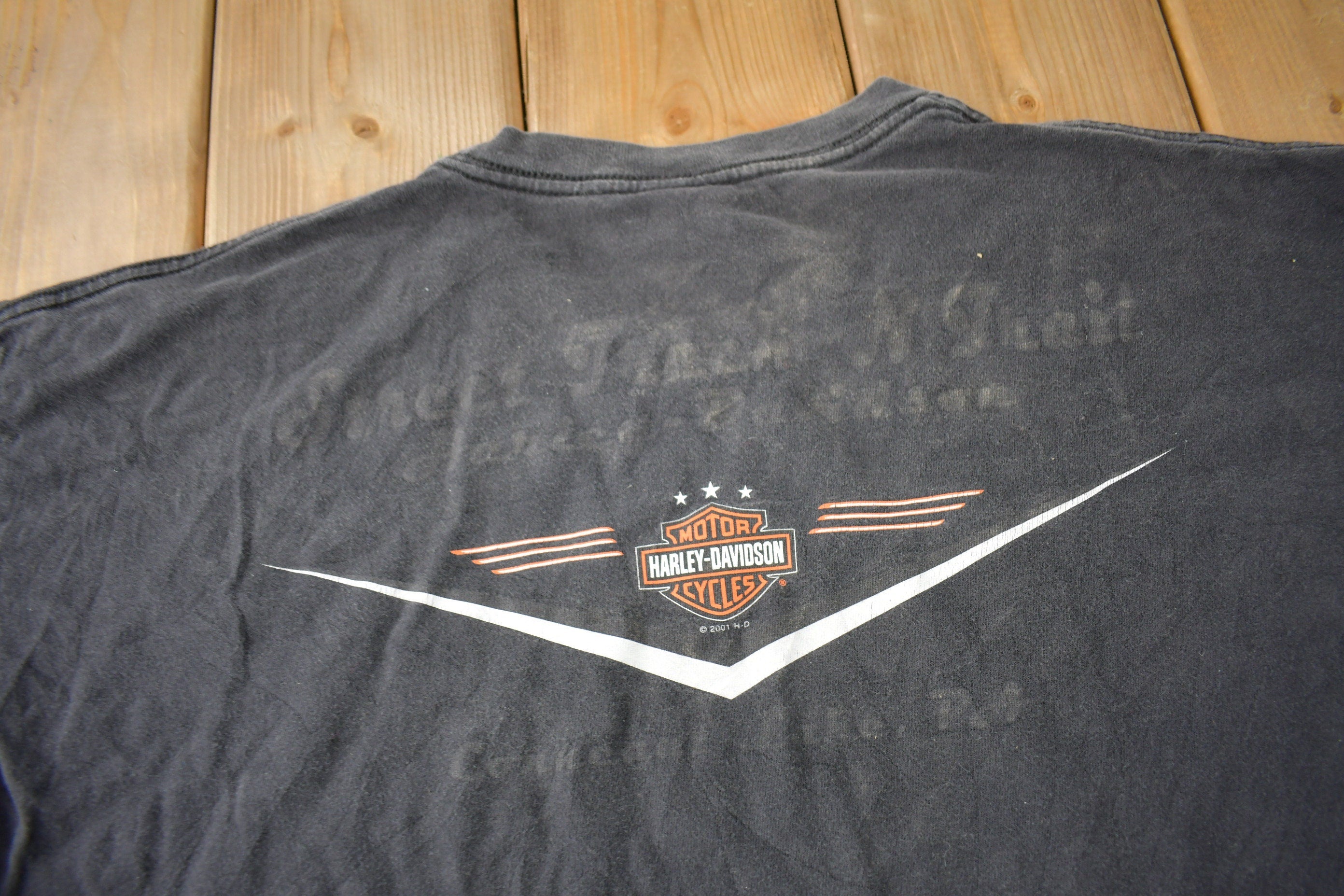 Vintage 2002 Harley Davidson Motorcycles Graphic T-Shirt Size 2XL