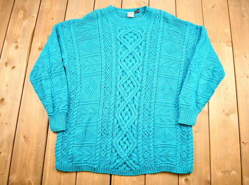 Vintage 1990s Paul Et Duffier Cable Knitted Sweater