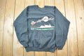 Vintage 1990s Cow Santa Cute Crewneck Sweater