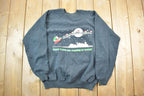 Vintage 1990s Cow Santa Cute Crewneck Sweater