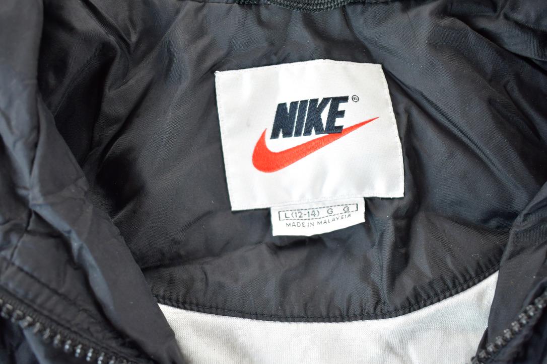 Vintage 1990s Youth Nike Mini Swoosh Track Warm Up Windbreaker Jacket