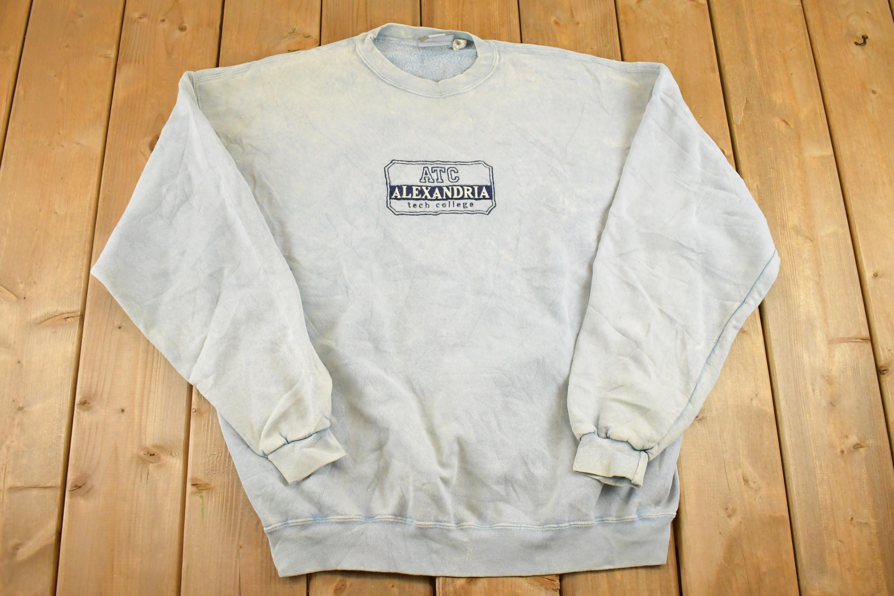 Vintage 1990s Alexandria Tech College Crewneck Sweatshirt Men's L