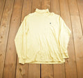 Vintage 1990s Polo Ralph Lauren Turtle Neck Sweatshirt Made In USA