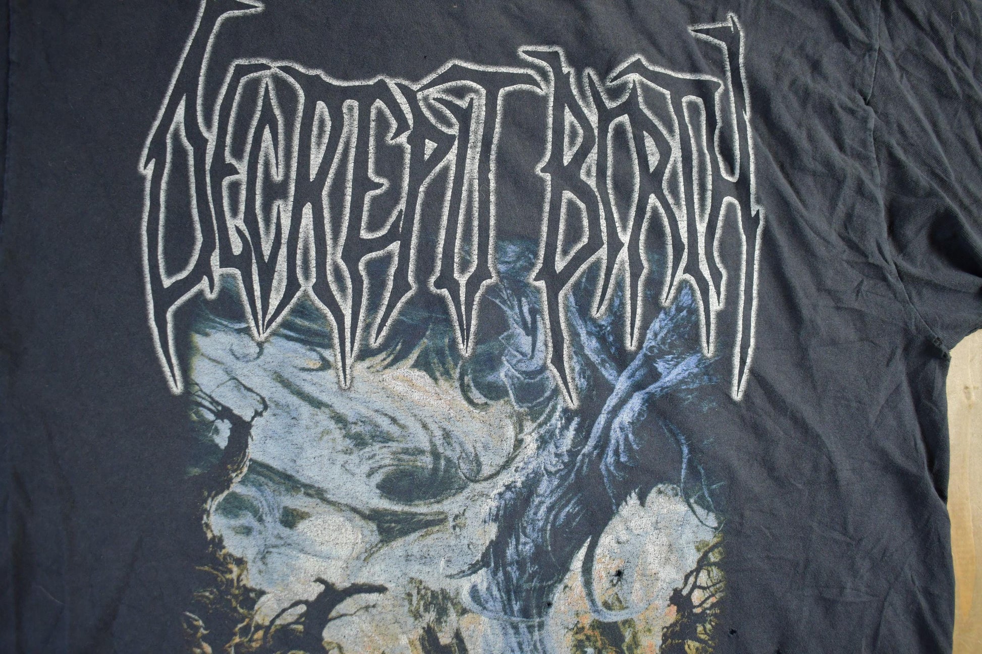 Vintage 2003 Decrepit Birth And Time Begins Band T-Shirt Men's Large