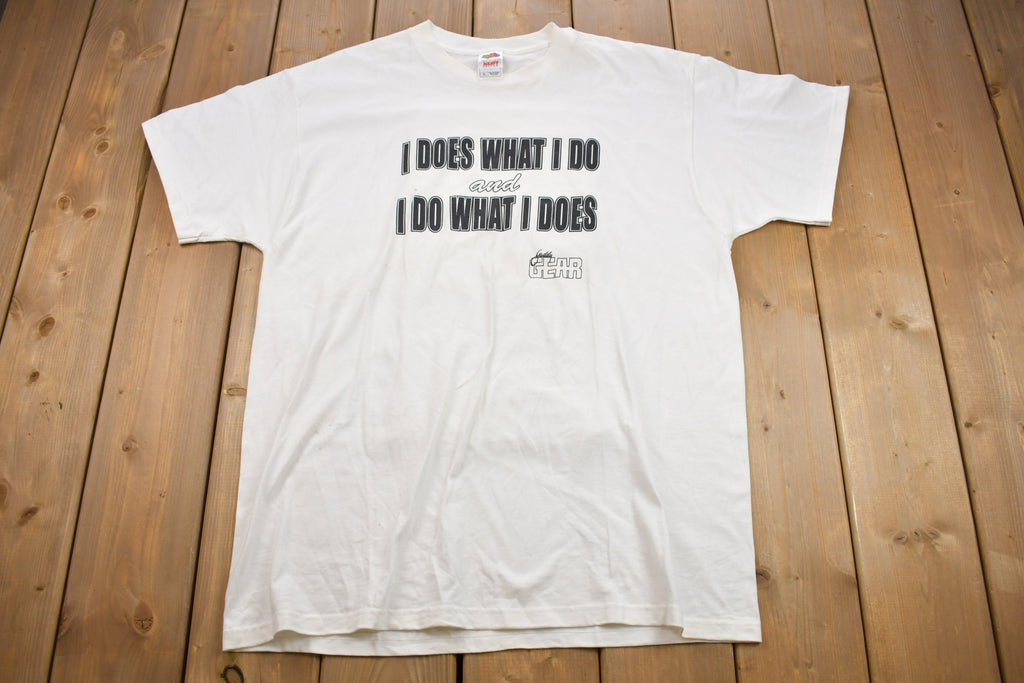Vintage 1990s Gaddy Gear Big Text Slogan Graphic T Shirt