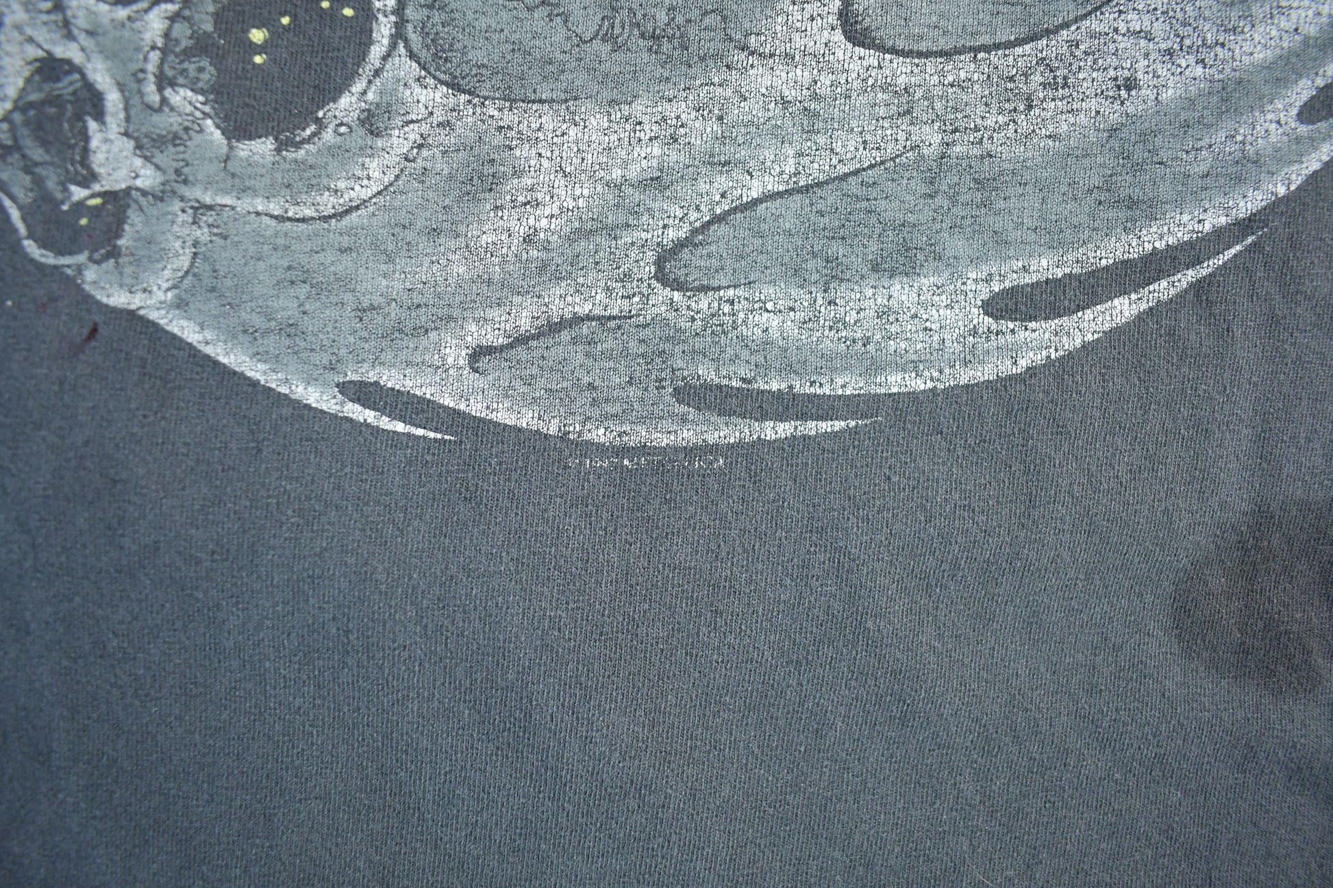 Vintage 1997 Metallica Pushhead Flaming Yin Yang Head Rebel Band T-Shirt Men's XL