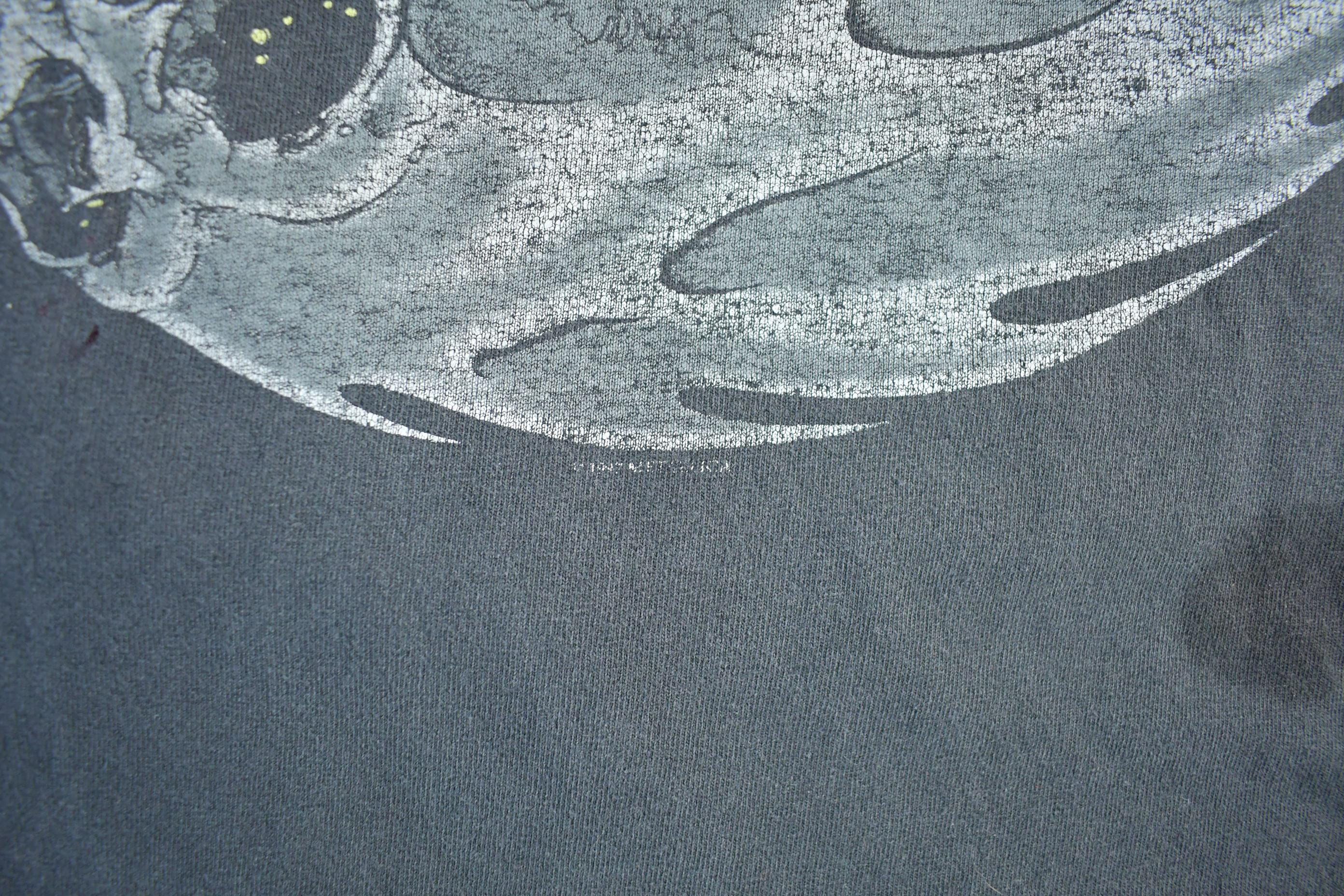 Vintage 1997 Metallica Pushhead Flaming Yin Yang Head Rebel Band T-Shirt Men's XL