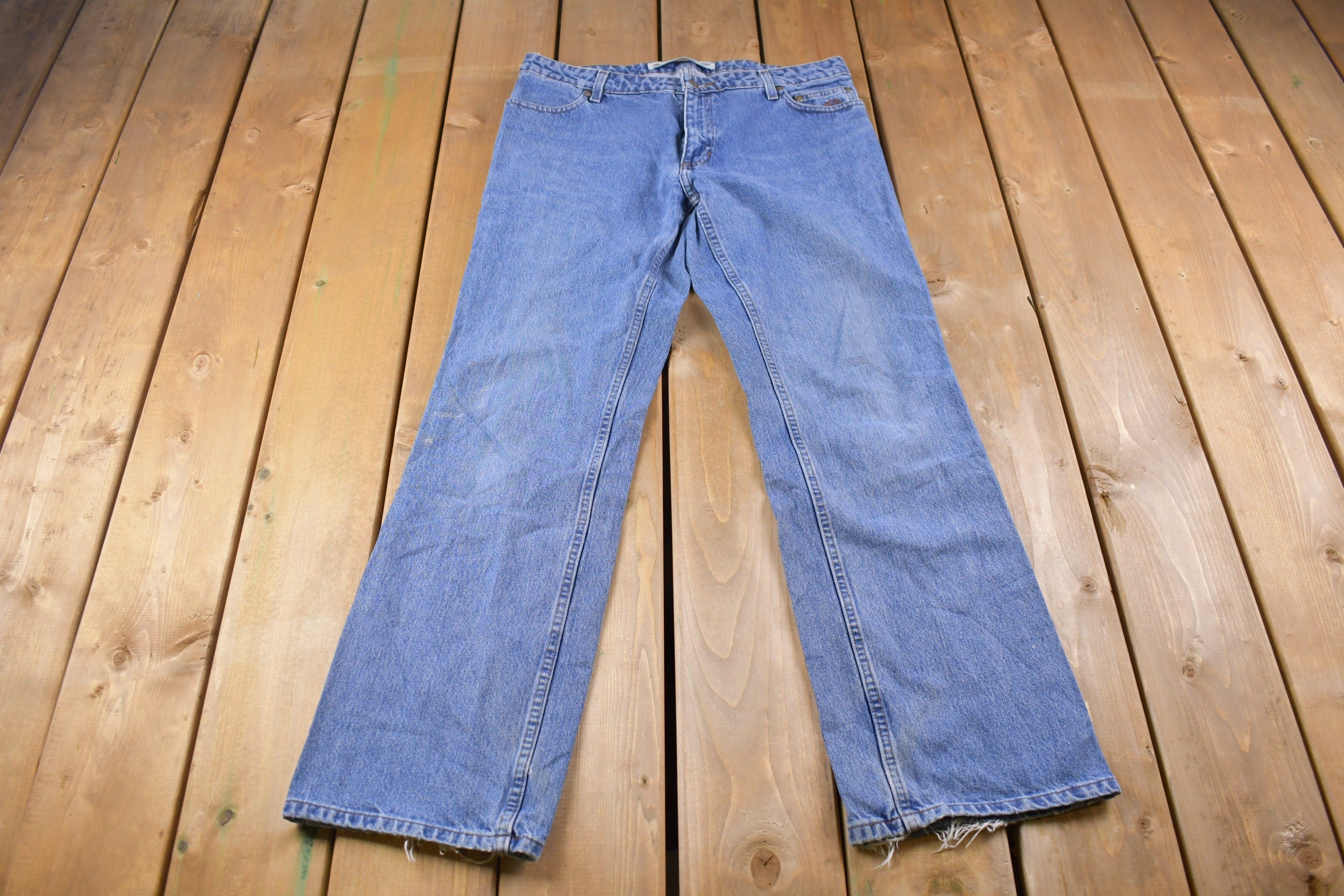 Vintage 1990's Harley Davidson Blue Jeans 34 x 32