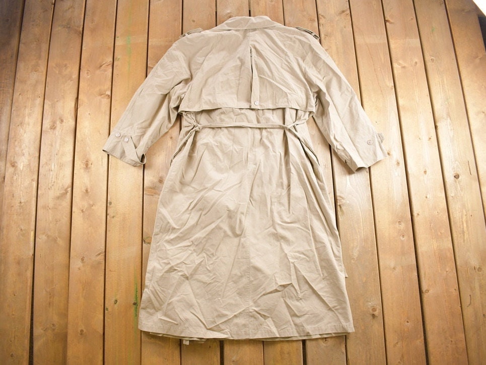 Vintage 1980s Full Length Trench Coat