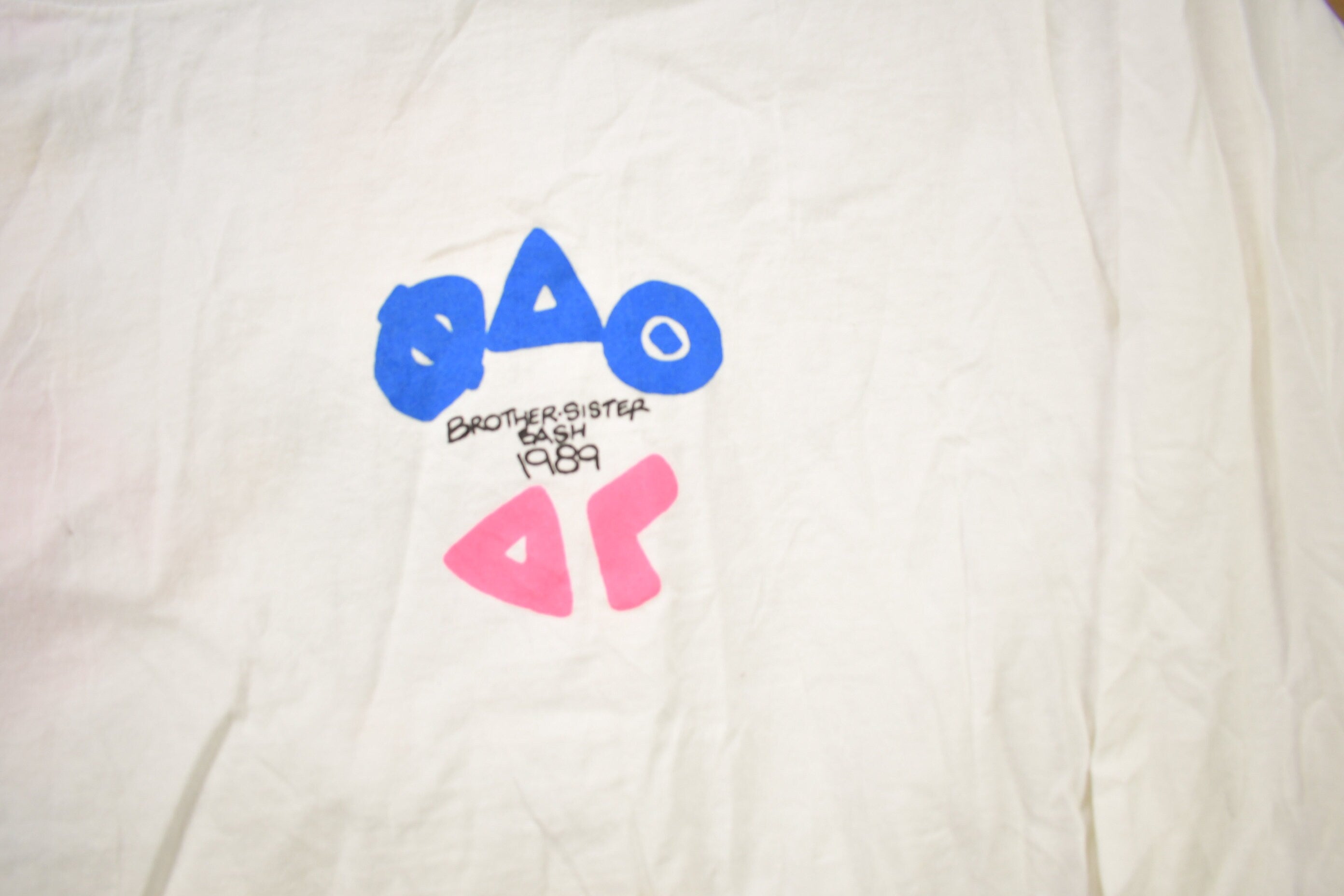 Vintage 1989 Brother Sister Bash Formal Pledging Graphic Long Sleeve T Shirt